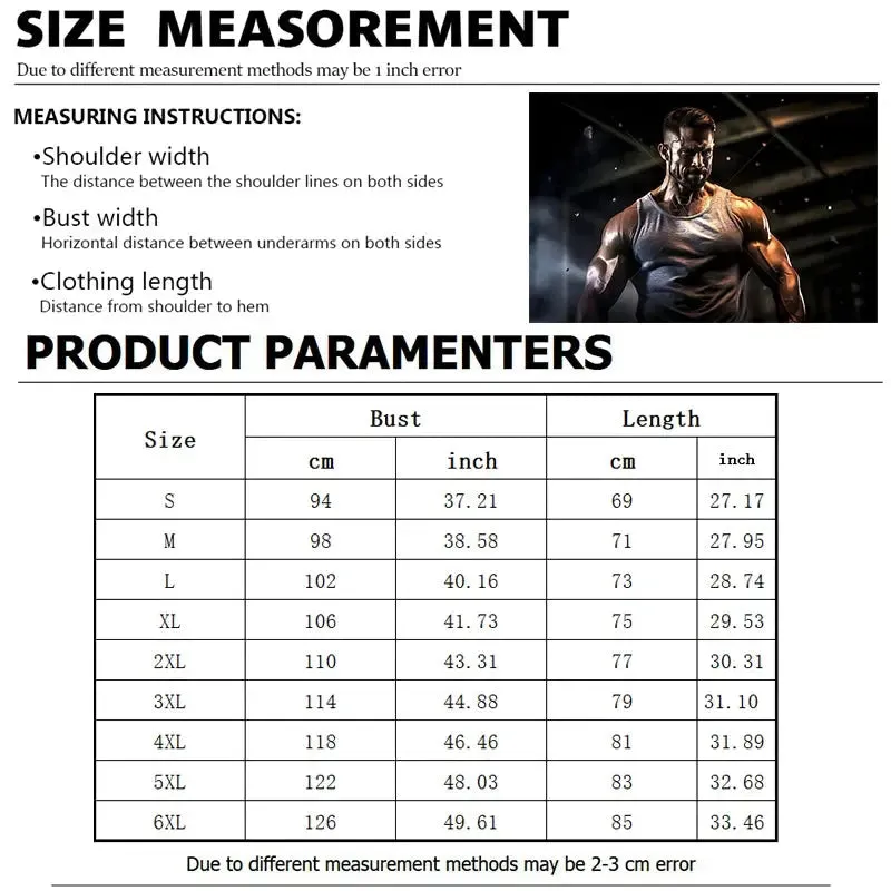 2024 Men's Oversized Tank Top - Summer Sports Style