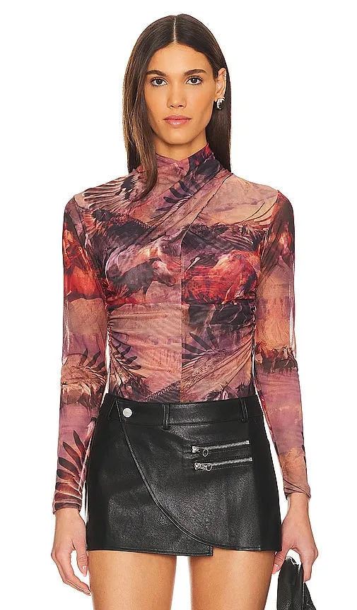 ALLSAINTS Tia Colca Top in Red