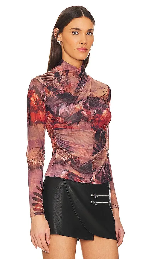 ALLSAINTS Tia Colca Top in Red