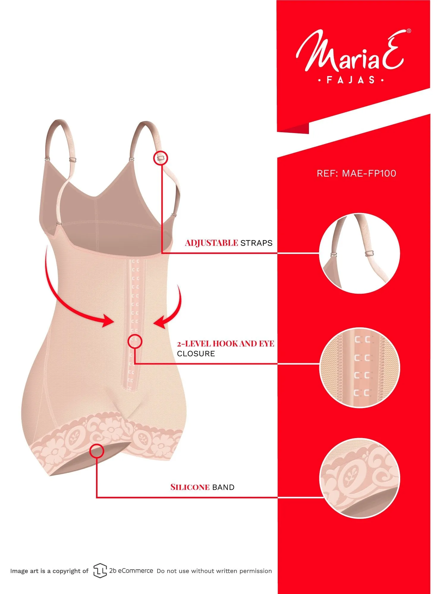 Fajas MariaE FP100 Postpartum Faja Butt Lifting Shapewear