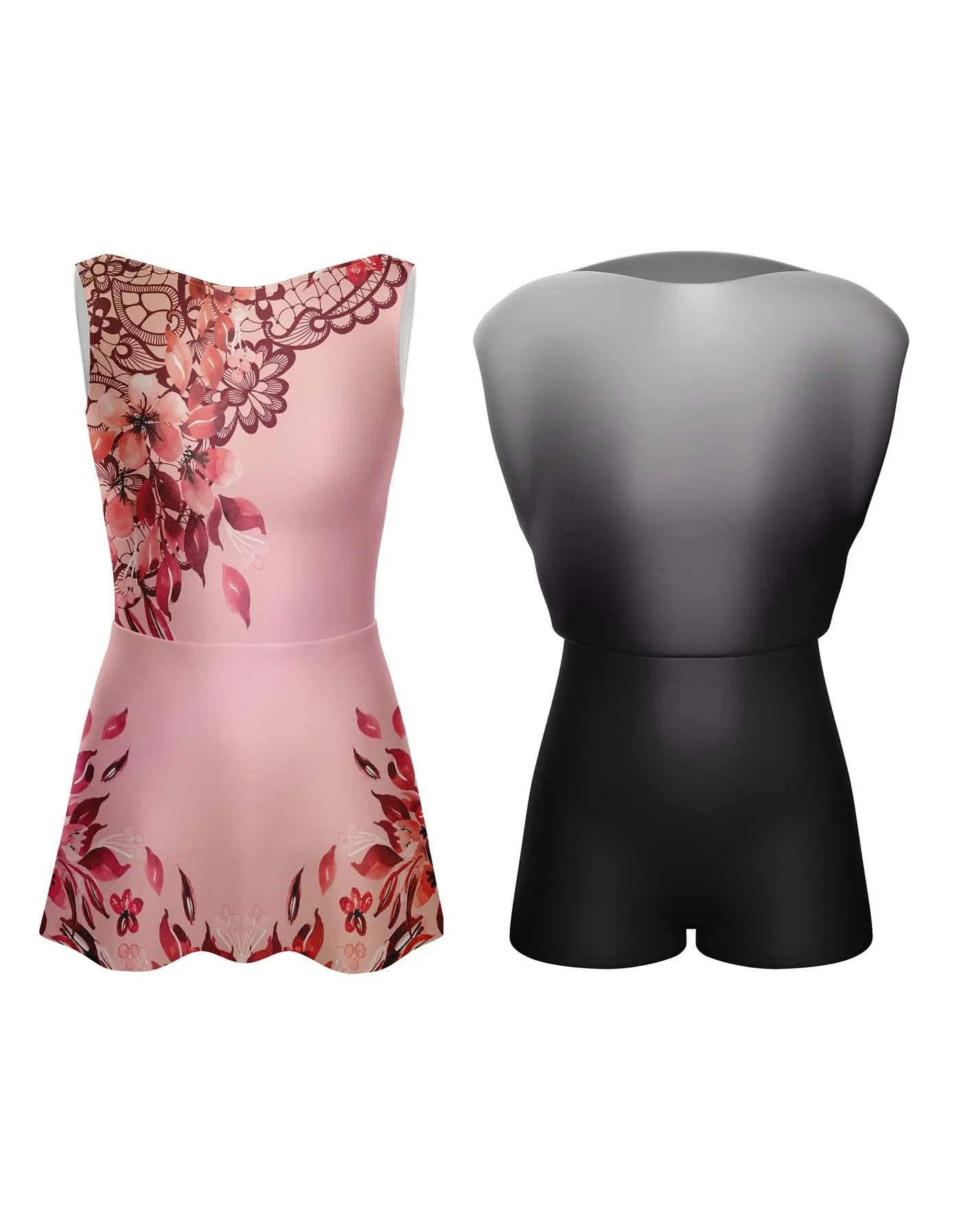 Falling Petals Convertible Tank Dress