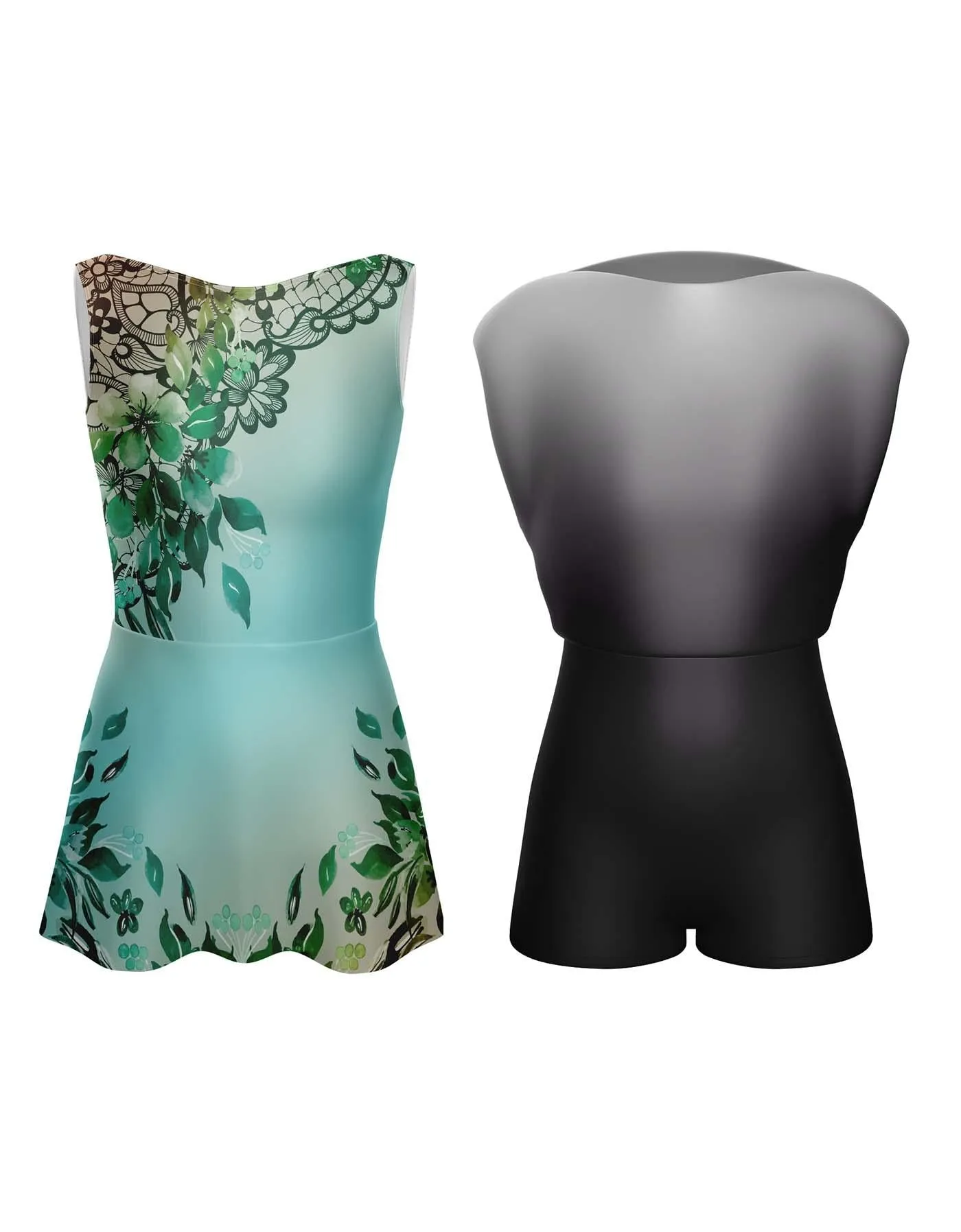 Falling Petals Convertible Tank Dress