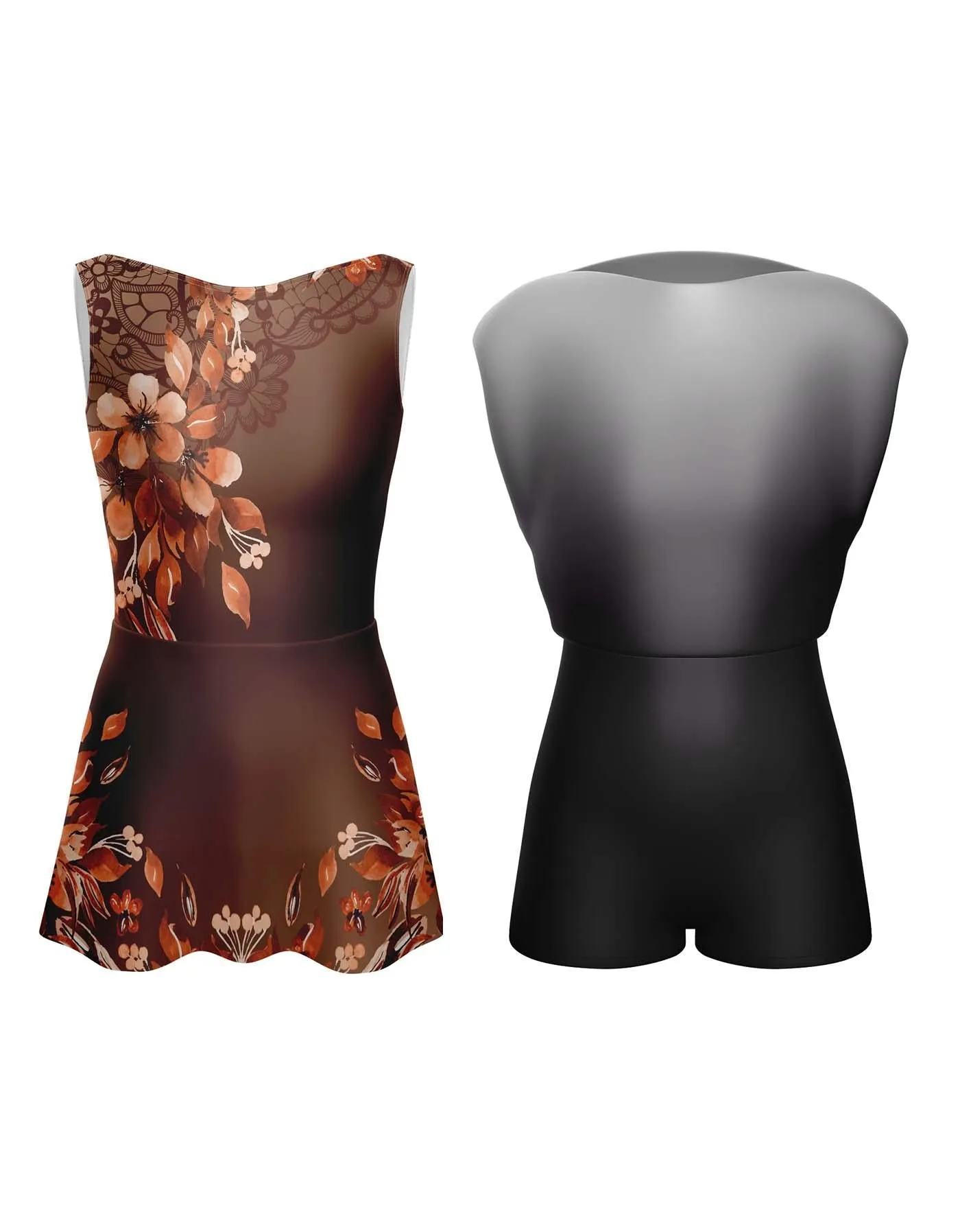 Falling Petals Convertible Tank Dress