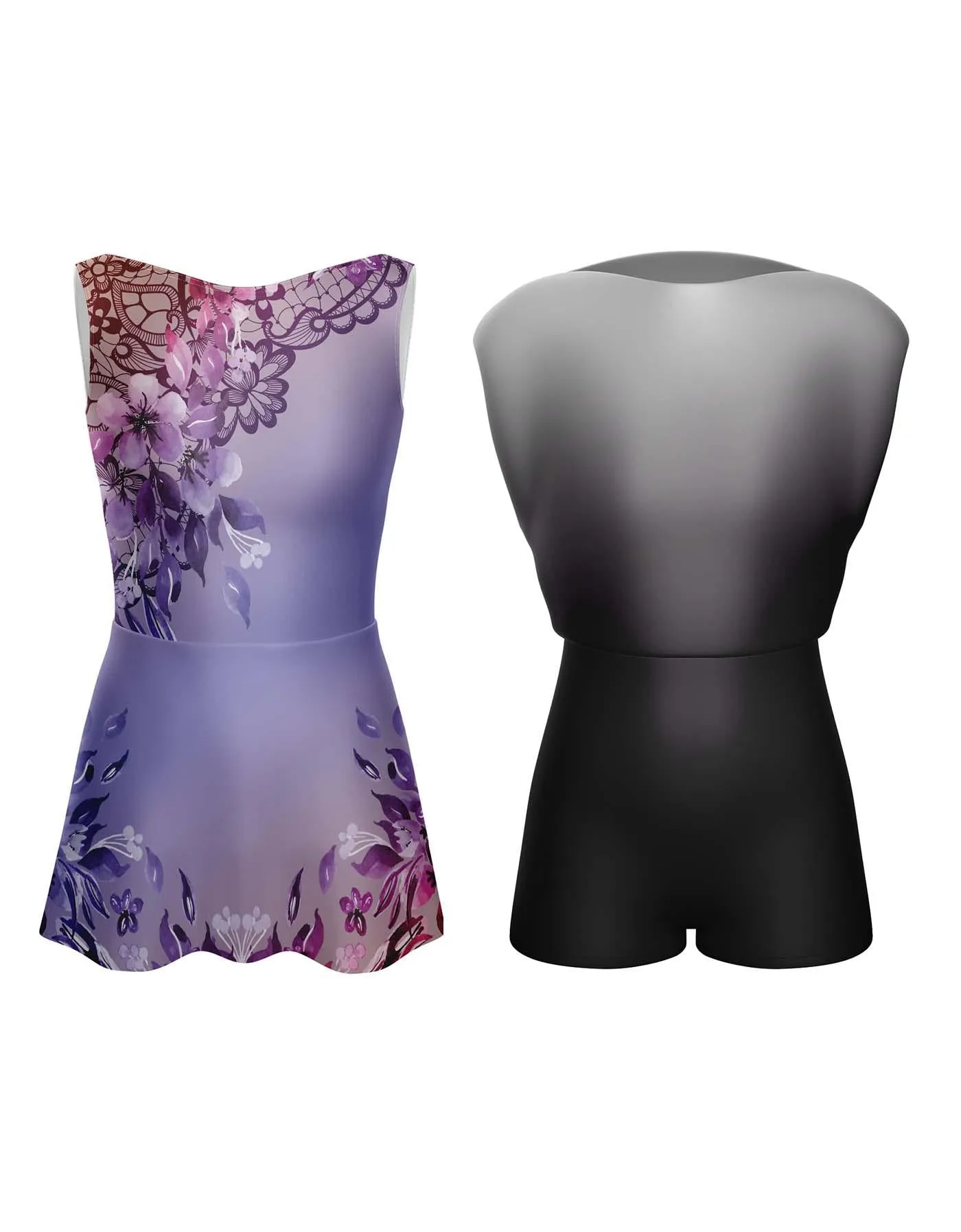 Falling Petals Convertible Tank Dress