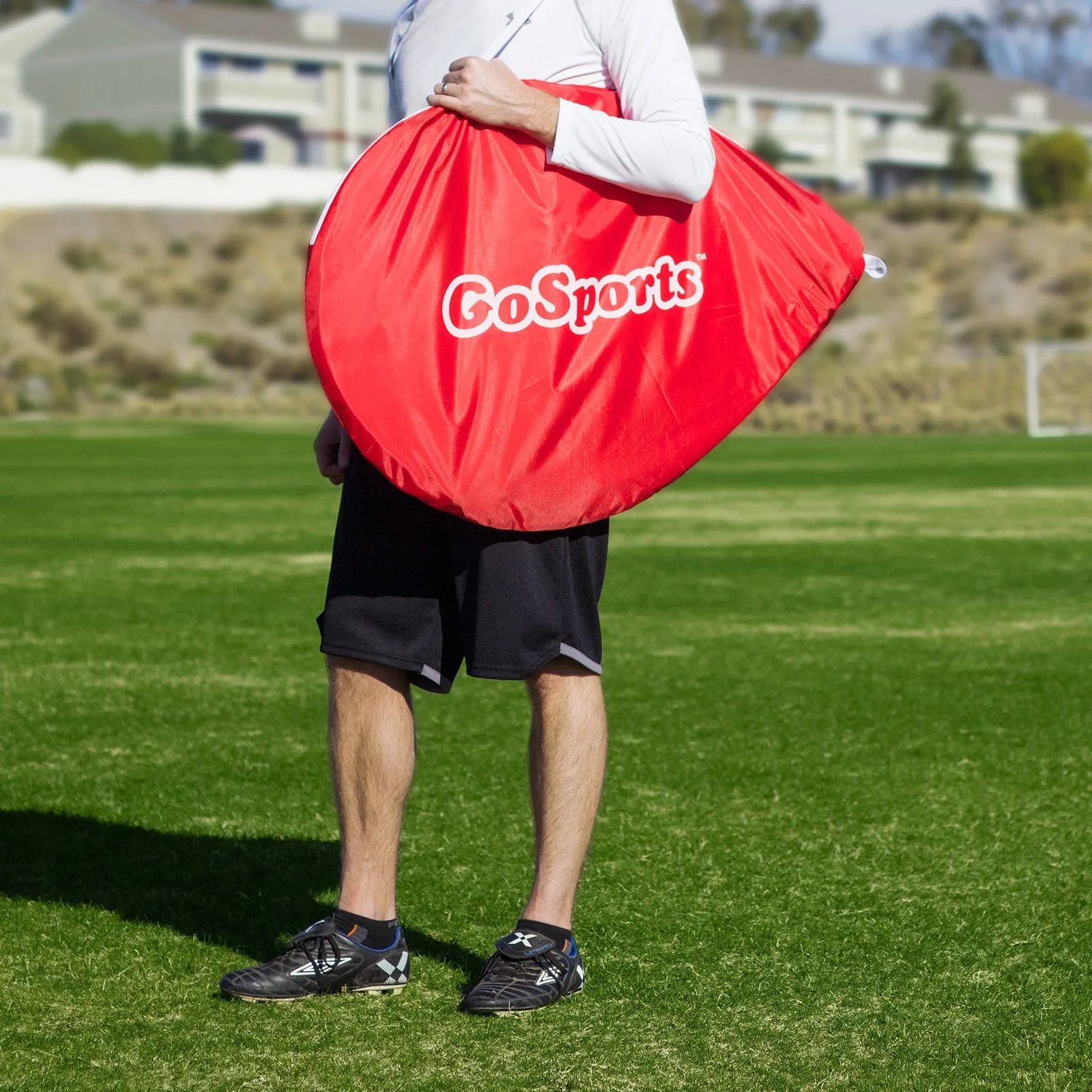 GoSports 4 ft  Portable Pop-Up Soccer Goals Backyard