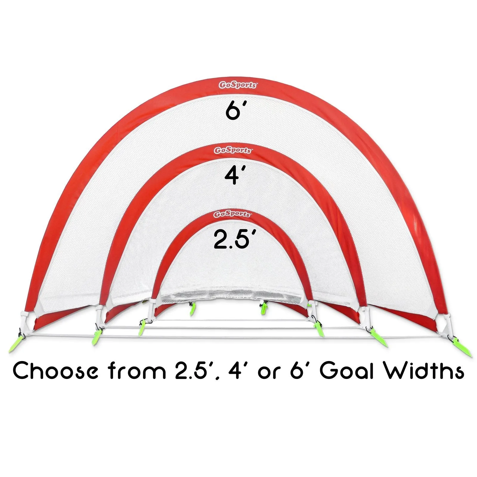 GoSports 6 ft Portable Pop-Up Soccer Goals Backyard