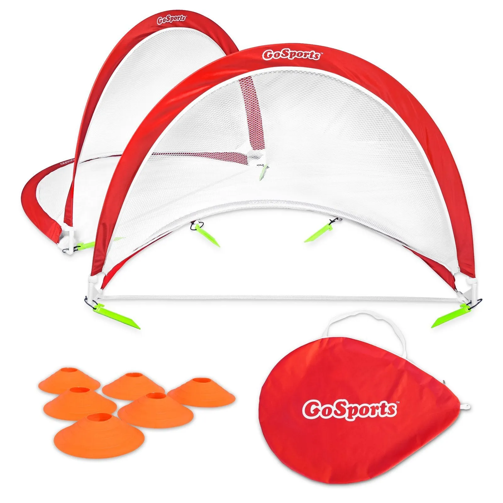 GoSports 6 ft Portable Pop-Up Soccer Goals Backyard