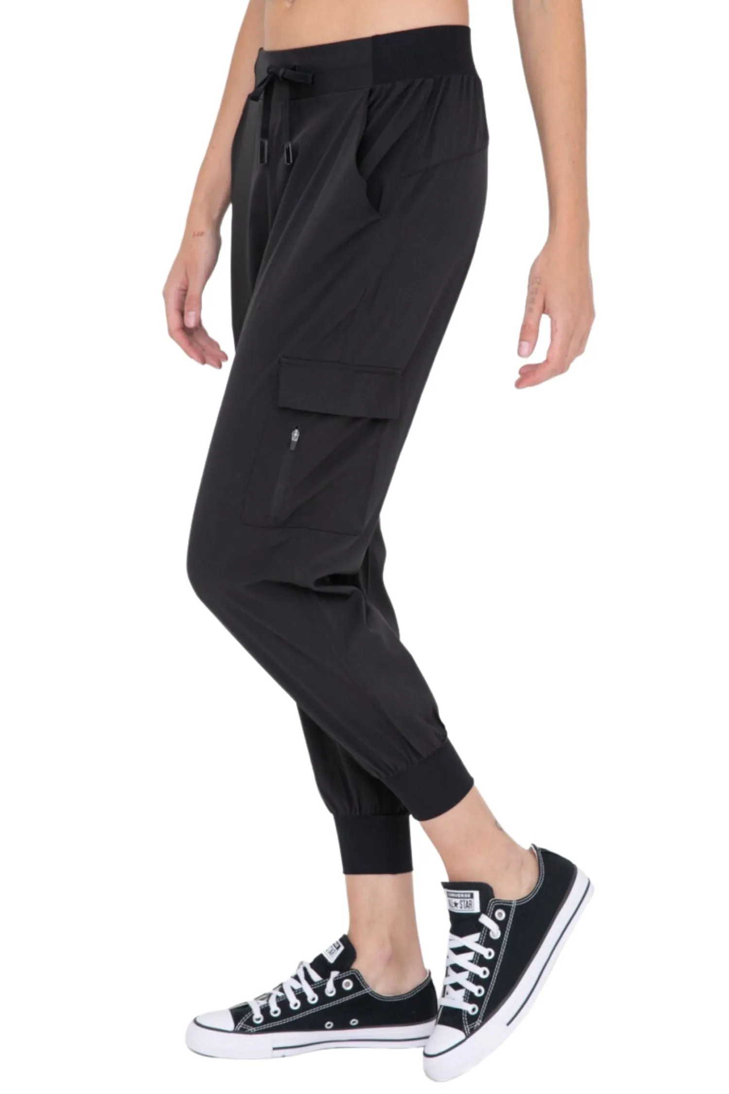 High-Waisted Capri Active Joggers with Pockets