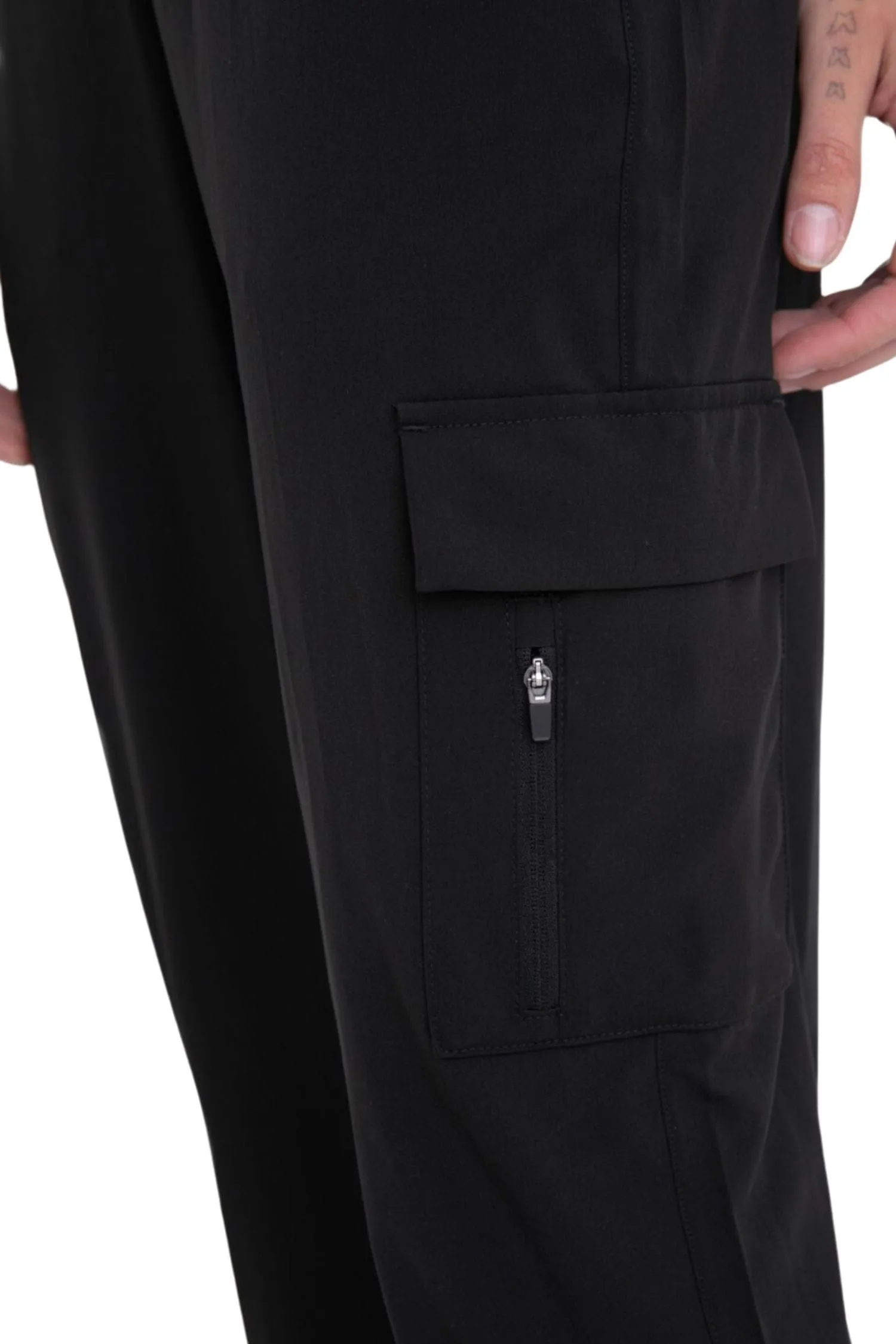 High-Waisted Capri Active Joggers with Pockets