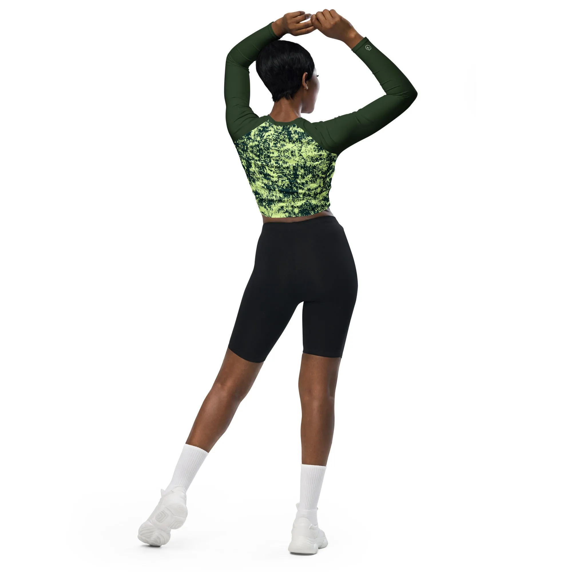 Humble Sportswear™ Ivy Green Compression Crop Top