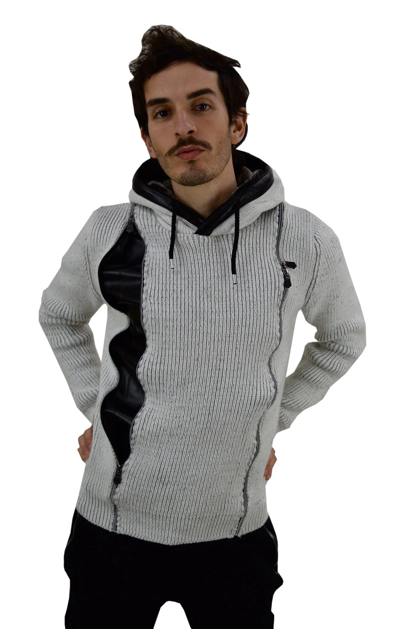 Long Sleeve Zipped Hoody Jumper