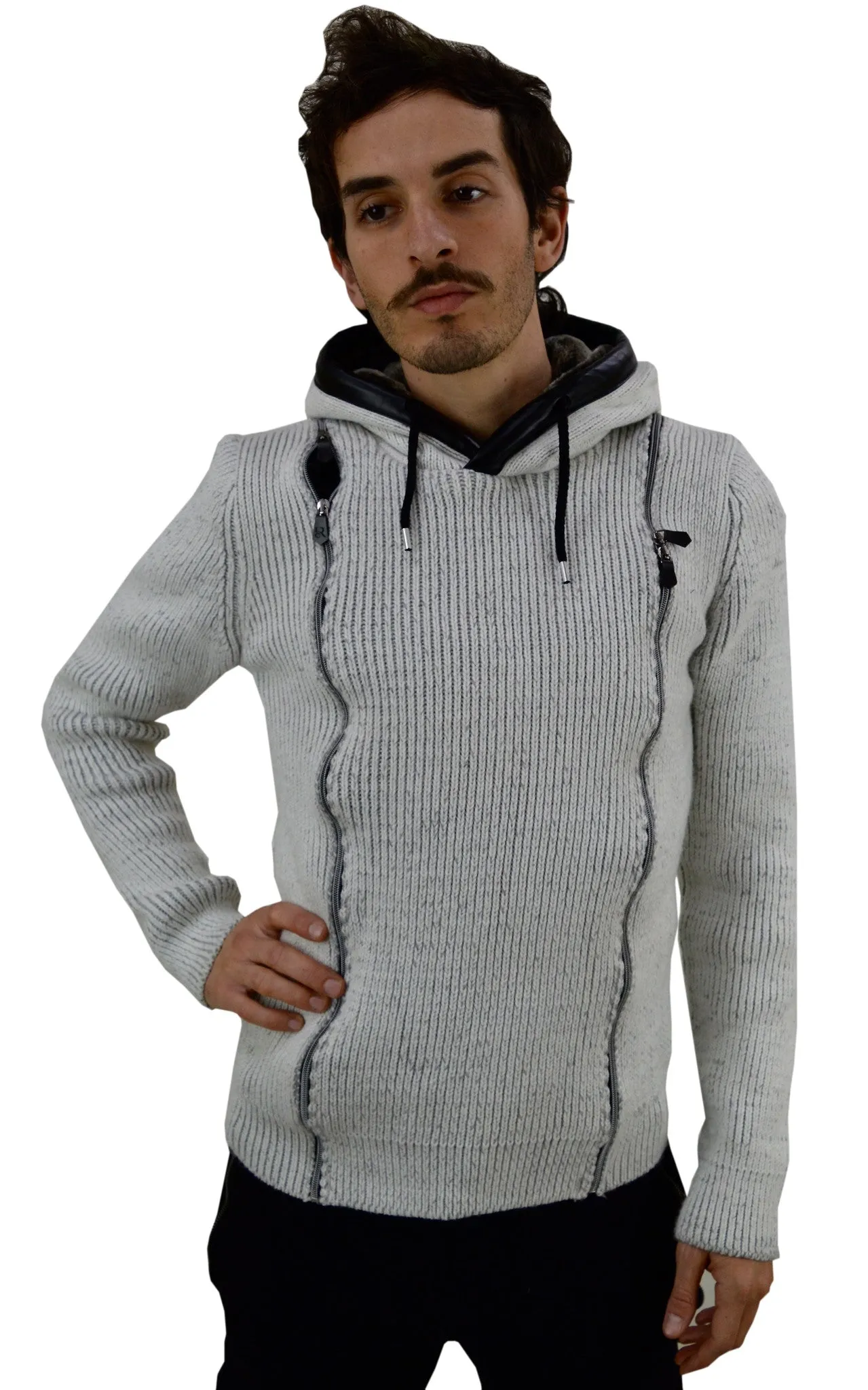 Long Sleeve Zipped Hoody Jumper