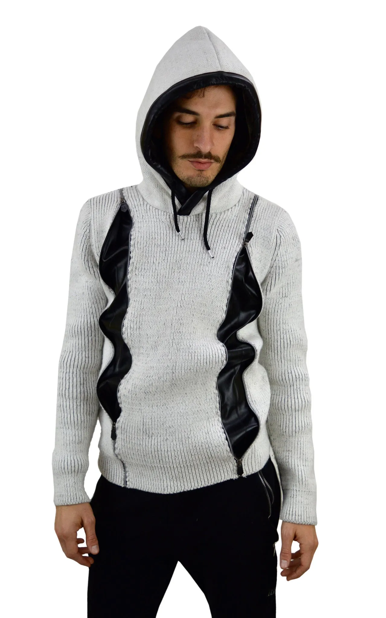 Long Sleeve Zipped Hoody Jumper