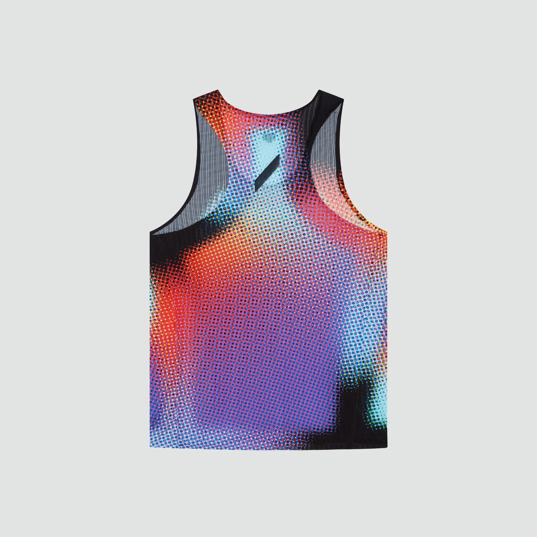Men's Race Vest - Black Rainbow Dot
