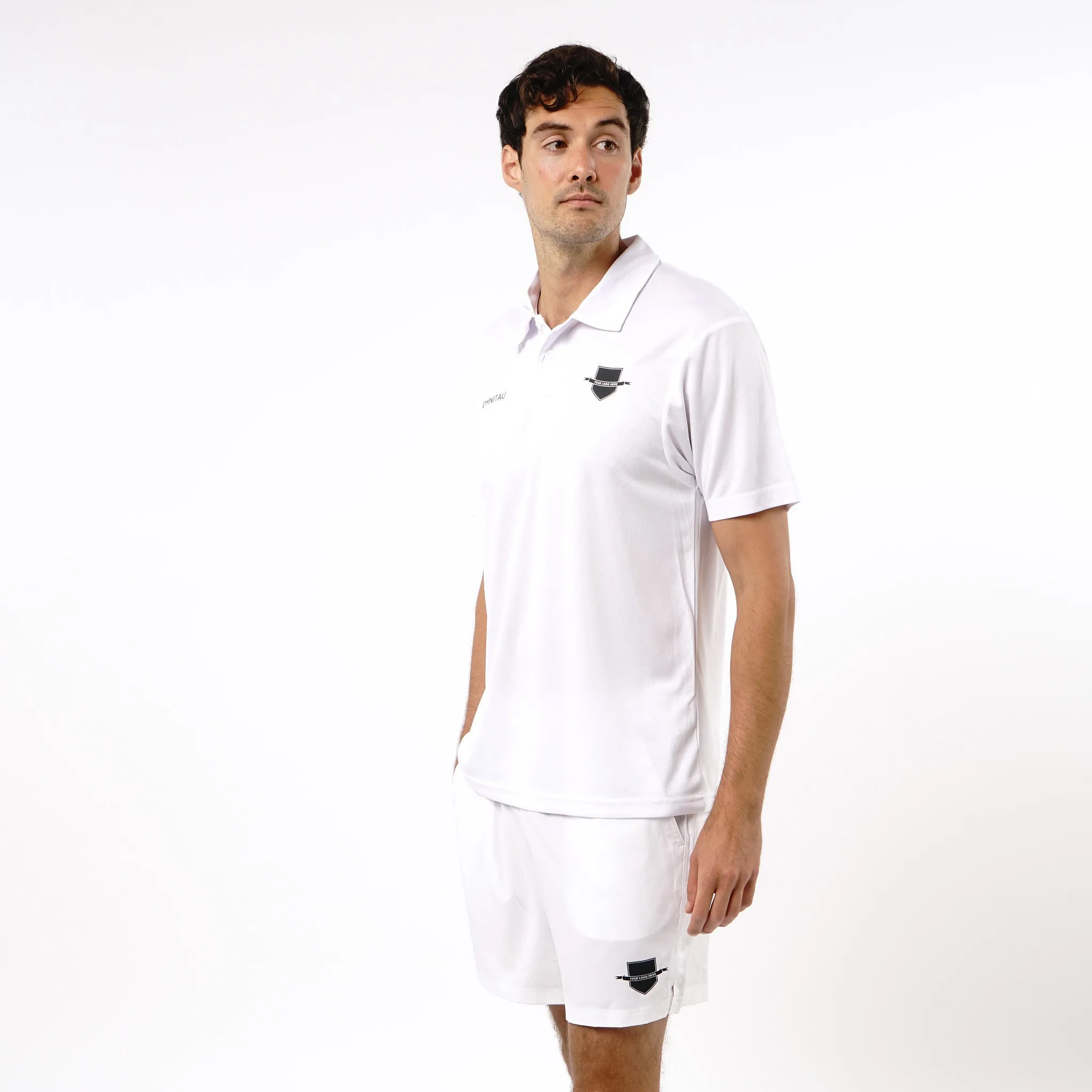 Omnitau Men's Core Multisport Playing Shorts - White