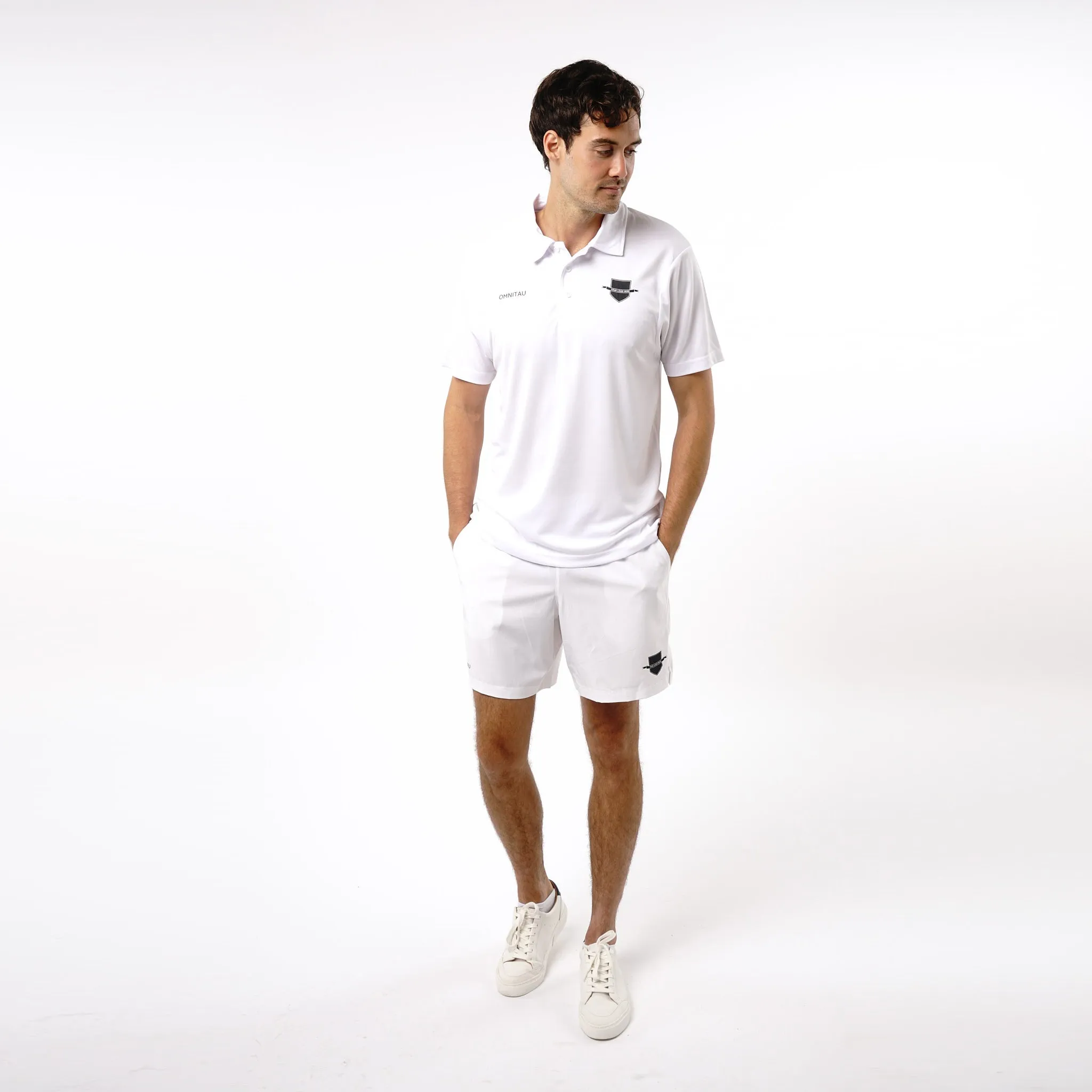 Omnitau Men's Core Multisport Playing Shorts - White