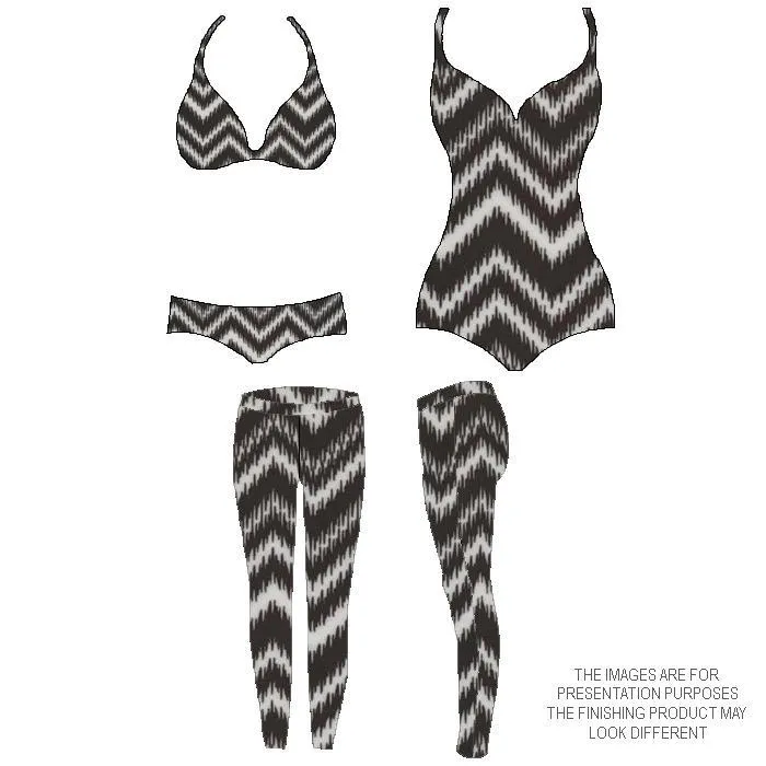 P-SPT10-07 | chevron, Printed Spandex Printed Spandex