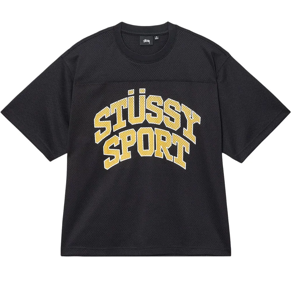 STÜSSY SPORT MESH FOOTBALL JERSEY // BLACK