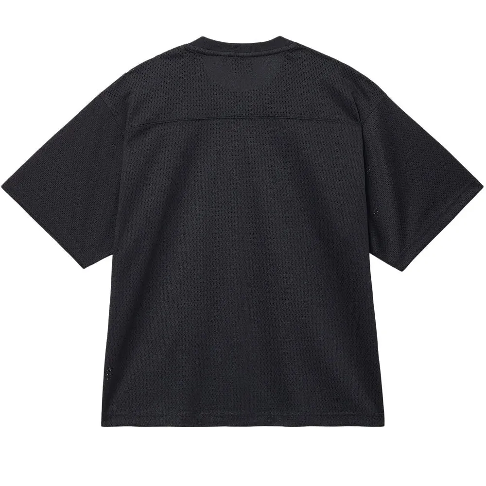 STÜSSY SPORT MESH FOOTBALL JERSEY // BLACK
